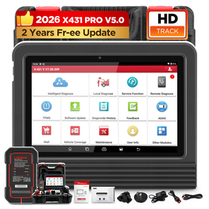 Herramienta de diagnóstico automotriz X431 PRO V5.0 LAUNCH versión 2026, 8 pulgadas, 12V, escáner Obdelevn Obd2, TPMS, 2 años de garantía gratuita - Product Image 1