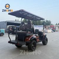 Voiture de golf utilitaire 4x4 électrique UTV homologuée pour la route, 4 places, 4 roues motrices, certifiée CE, batterie au lithium, 30-50 km/h, pour adultes