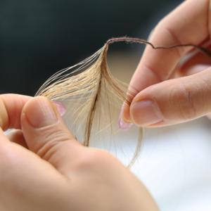 Extensions de cheveux en plumes de qualité supérieure, 100% cheveux humains russes, une seule mèche, une seule ligne de plumes - Product Image 2