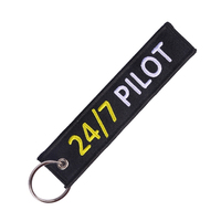Porte-clés brodés personnalisés en gros pour avions Airbus A320, étiquettes d'aviation, jet tags