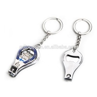 Porte-clés multifonctionnel en acier inoxydable, coupe-ongles, ouvre-bouteille, couteau russe Mockba