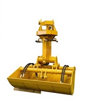 Bucket Excavator Alat Berat Konstruksi Warna Kuning 2544mm Bukaan Rahang Maksimal