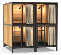 Lit superposé capsule moderne de style européen en bois massif, ensemble de meubles de chambre pour adultes, idéal pour dortoir