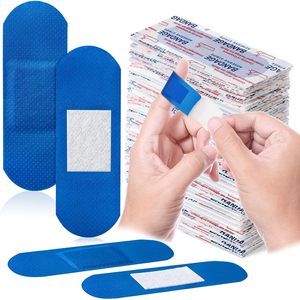 Pansement détectable par métal bleu pour le secteur de la restauration, pansement adhésif imperméable, pansement de premiers secours sans latex pour plaies - Product Image 1