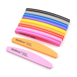 Halfmoon 80 Grit Double Sided Emery <b>Nail</b> <b>File</b> Durable Sanding Buffer for Manicure Pedicure Tool - Product Image 5