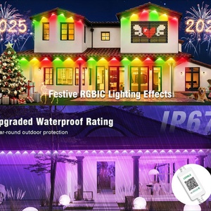 Luces LED Inteligentes para Aleros, Resistentes al Agua, con Clasificación IP67, Control por WiFi y Bluetooth, Diseño para Decoración Navideña - Product Image 3