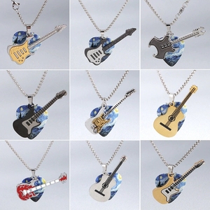 Collier Guitare Punk Rock pour Homme, Design Tendance et Original, Style Hip Hop Dynamique - Product Image 5