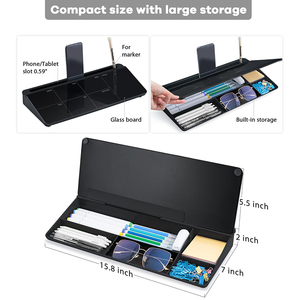 <span class=keywords><strong>Organizador</strong></span> de <span class=keywords><strong>Escritorio</strong></span>, Alfombrilla para <span class=keywords><strong>Escritorio</strong></span> de Computadora, Soporte para Teclado, Pizarra de Borrado en Seco, Pizarra Blanca Pequeña de Vidrio para <span class=keywords><strong>Escritorio</strong></span> - Product Image 3