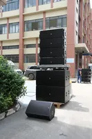 Altavoz de arreglo lineal pasivo Seer AX-210 dual de 10 pulgadas, de madera de abedul, 800W RMS, para escenario