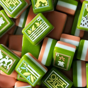 Juego de Fichas de Mahjong Americanas de Acrílico con Perlas de Agua Estilo Costa Coralina Shengyu, Diseño Moderno, Resistente al Agua, Portátil, para 4 Jugadores - Product Image 5