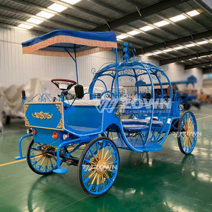 Chariot électrique Cendrillon en forme de citrouille, 4 roues, sans chevaux, avec éclairage LED, pour mariages, sites touristiques et parcs d'attractions - Product Image 3
