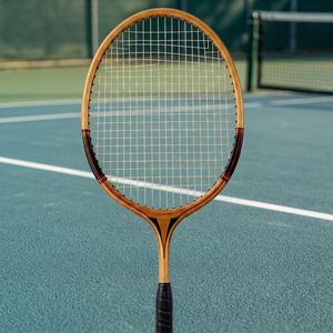 Raquette de badminton en bois unisexe, personnalisable, toutes tailles et couleurs, avec poignée souple antidérapante, filet rigide et logo personnalisé - Product Image 4