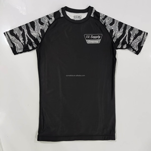 Dropshipping Tùy Chỉnh Không Có Gi Vớ Phòng Tập Thể Dục Jiu Jitsu Anh Bjj Vật Lộn Mặc Judo Rashguard MMA Trẻ Em Phát Ban Bảo Vệ Bjj Võ Thuật - Product Image 6