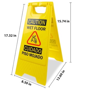 Panneau de signalisation routière flexible jaune portable à message variable pour sol mouillé, vente en gros d'usine - Product Image 4