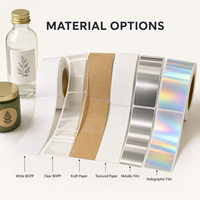 Étiquettes personnalisées transparentes pour pots de miel avec encre blanche et feuille d'or pour l'emballage alimentaire