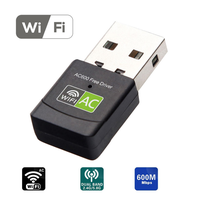 Adaptateur Wifi USB Bluetooth 2 en 1 600 Mbps sans pilote BT4.2 Dongle Wifi Wifi5 Clé Wifi