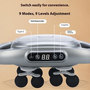 Portable Electric High Quality 8-<b>Head</b> Fascia <b>Massage</b> Gun with Timing Control OEM Brand Wholesale Price for Body Fatigue Relief - Product Image 4