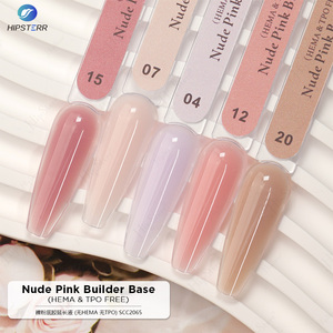 HEMA &amp; TPO FREE Nude Pink Builder Base Biab Gel in a Bottle Low Heat Nail Construction Base Gel <strong>Polish</strong> Private Label - Product Image 2
