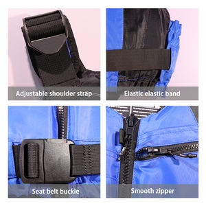 سترة نجاة للبالغين ذات طفو عالٍ مع أحزمة قابلة للتعديل، سترة سباحة آمنة للقوارب والكاياك والرياضات المائية - Product Image 4