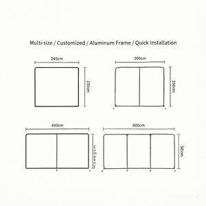Support de toile de fond en aluminium à impression de logo personnalisée haute résolution, à dépliage rapide, pour événements - Product Image 6