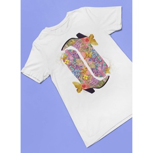 T-shirt da donna con stampa floreale elegante stile con stampa floreale - Product Image 3