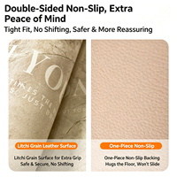 Tapis de salle de bain de style océanique luxueux et rêveur, antidérapant, séchage rapide, tapis en cuir Nappa, tapis de bain absorbant l'eau