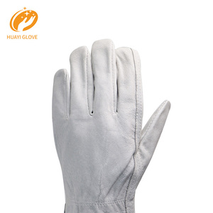Guantes de trabajo de piel de cerdo sin forro de Cuero de cerdo para hombre, Guantes de conductor, Guantes de conductor, Guante de soldadura Tig Laboral - Product Image 5