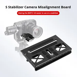 Plaque d'équilibrage en alliage d'aluminium à dégagement rapide <span class=keywords><strong>Ronin</strong></span> S pour caméra de cinéma de poche Blackmagic Design BMPCC 6K/4K pour accessoires de cardan - Product Image 4