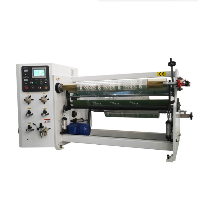 High Speed Automatic Rewinder Machine 120m/min 5KW/6KW PLC Controlled BOPP Tape Stretch Film Fabric Slitter Rewinder