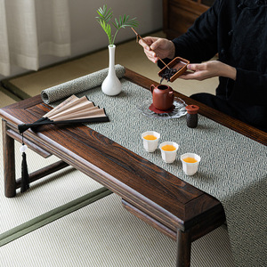 Mantel de tela para mesa Guanlan Home, estilo chino Zen, impermeable, aislante del calor, para ceremonia del té - Product Image 1