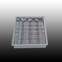 T8 encastré Grille Lamp2 * 18w Tube lumière raccords plafond Double Tube lumière montage