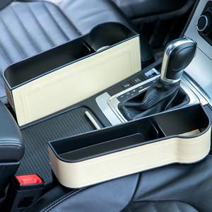 Organizador universal para hueco <span class=keywords><strong>de</strong></span> asiento <span class=keywords><strong>de</strong></span> coche, bolsillo <span class=keywords><strong>de</strong></span> cuero PU para billetera, bolsillo con ranura para teléfono, organizador <span class=keywords><strong>de</strong></span> almacenamiento para coche, 2 unidades - Product Image 6