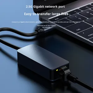Adaptador <span class=keywords><strong>USB</strong></span> <span class=keywords><strong>a</strong></span> <span class=keywords><strong>Ethernet</strong></span> - <span class=keywords><strong>USB</strong></span> <span class=keywords><strong>a</strong></span> <span class=keywords><strong>USB</strong></span> <span class=keywords><strong>C</strong></span> de Doble Cabeza para Laptop/Escritorio, Red Gigabit Cableada Estable de 1000Mbps, en Stock - Product Image 3