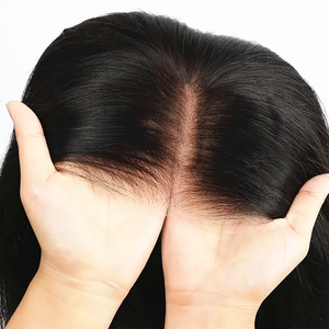 Perruque <span class=keywords><strong>Courte</strong></span> Bouclée Pas Chère de 6 Pouces, <span class=keywords><strong>Coupe</strong></span> Pixie, Noire Naturelle, avec Dentelle Transparente, <span class=keywords><strong>Cheveux</strong></span> Humains Pré-Épilés pour Femmes - Product Image 6