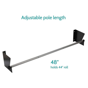 Jh-mech 28 "-60" Chiều dài có thể điều chỉnh giấy cuộn giá giữ lên đến 100lbs Tường Gắn Vinyl cuộn giá đỡ - Product Image 3