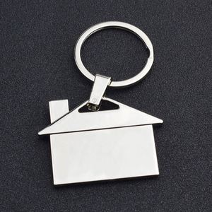 Porte-clés personnalisé en métal en forme de maison avec logo, pour agents immobiliers et banquiers hypothécaires - Product Image 4