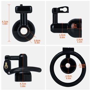 AS-032 Candado de Castidad de Resina, Jaula Corta para Pene, Candado de Castidad, Juguete Sexual para Adultos, Dispositivo de Bloqueo de Esperma - Product Image 3