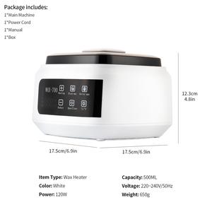 Chauffe-<span class=keywords><strong>cire</strong></span> électrique 500 ml, appareil de fusion de <span class=keywords><strong>cire</strong></span> pour épilation avec contrôle automatique de la température pour une épilation professionnelle - Product Image 6