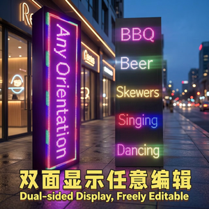จอแสดงผล LED แบบสองด้าน P10 ความละเอียด 1080P สำหรับโฆษณากลางแจ้ง กันน้ำระดับ IP65 พร้อมระบบ CMS ในตัว ปรับแต่งเนื้อหาได้อย่างอิสระ - Product Image 3