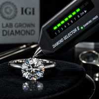 Bague en Moissanite en Gros, Argent 925, Bague Solitaire VVS, Coupe et Couleur Personnalisées, Fournisseur de Bijoux, Usine OEM pour Femmes