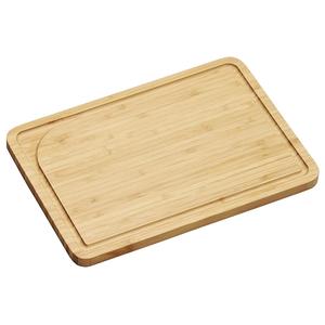 Tabla de cortar KESPER de bambú rectangular con ranura para uso en la cocina - Product Image 1
