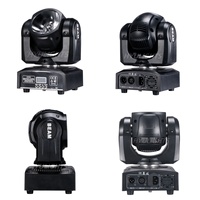 Luz Móvil de Cabeza con Haz LED RGBW 4 en 1 de 60W, Luces DMX512 para Discotecas, DJ, Fiestas, Conciertos, Equipos de Iluminación