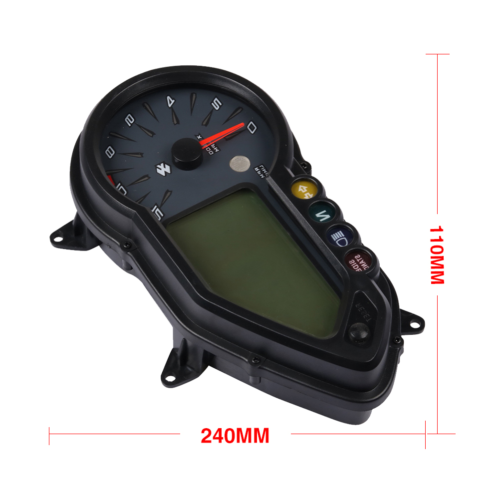Riloer 3 In 1 Motorbike Speedometer - Tachometer & Odometer