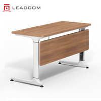 Table de formation mobile pliable en aluminium LEADCOM, table de conférence modulaire combinable pour les projets de bureau et d'éducation
