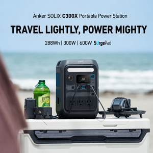 Station mobile Anker SOLIX C300X 288Wh avec batterie LFP 300W, sangle offerte, PD3.1 Type-C 140W, UPS 10ms pour la photographie de voyage et les activités de plein air - Product Image 6
