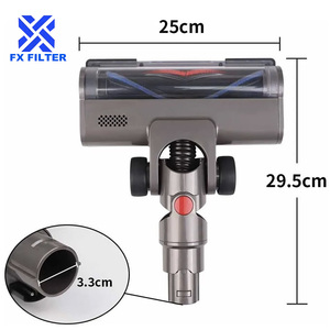 Cabezal de limpieza de rodillos con faros LED aptos para Dysons V6/ DC58/ DC59/ DC61/ <span class=keywords><strong>DC62</strong></span>/ DC74 reemplazo de piezas de vacío inalámbricas - Product Image 2