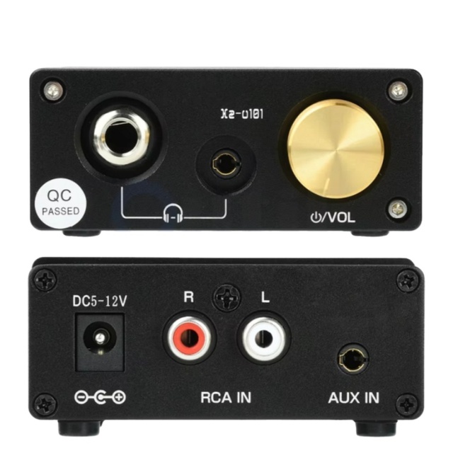 Mini Headphone Amplifier Xz-U101 HiFi Audio Stereo RCA Amp with Balanced Sound for 3.5mm/6.35mm Headsets