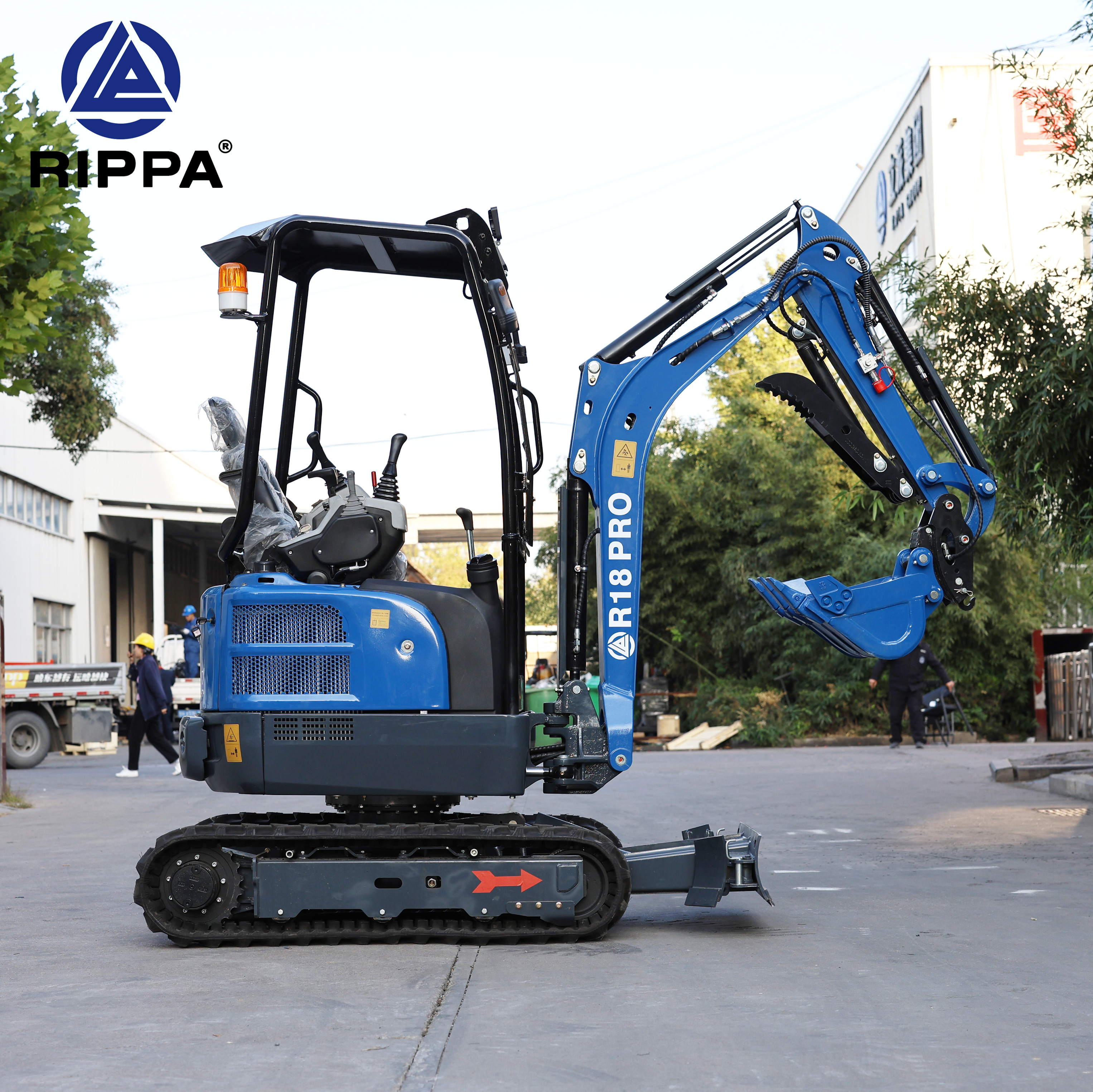 Экскаватор Rippa R18, высококачественный микро-экскаватор, Землеройная техника с граббером