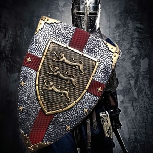 Escudo de Espuma de Poliuretano de 20.47'' con <span class=keywords><strong>Tres</strong></span> Leones Cruzados, Ligero y Flexible, Venta al por Mayor de Fábrica, Personalizado, OEM, Accesorio de Escudo - Product Image 1