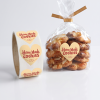 Étiquettes adhésives personnalisées résistantes à l'eau et à l'huile pour emballages de pâtisserie, boîtes à biscuits, sacs, autocollants avec logo, fabrication en usine